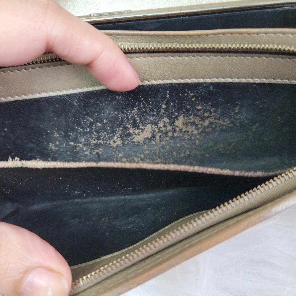 100% Authentic GUCCI LEATHER Double G Continental Wallet - Picture 6 of 16